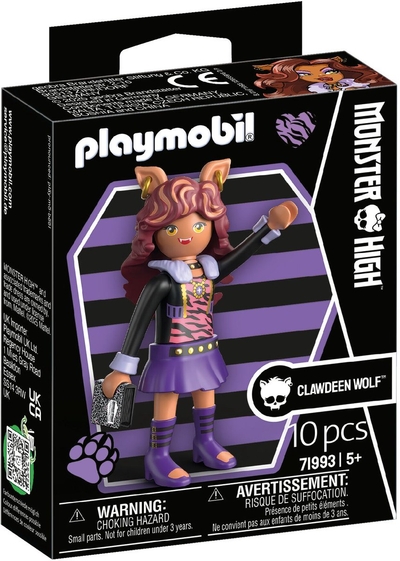 PLAYMOBIL | Monster High | Clawdeen Wolf | Speelfiguren set voor Halloween & fantasierijke monster verhalen | Met gedetailleerde figuren & accessoires | Geweldig cadeau voor kinderen vanaf 4 jaar | 71993