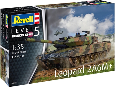Revell Modelbouwpakket Militaire voertuigen - 03342 Tank Leopard 2 A6M+ Plastic - 1:35 -