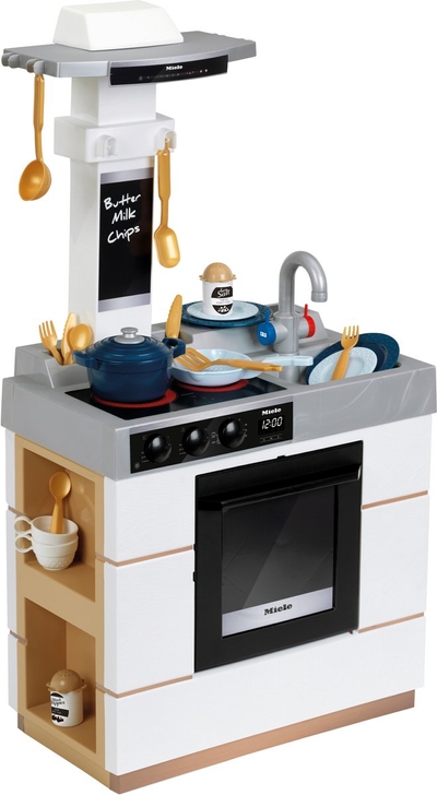 Klein Toys - Miele speelgoedkeuken - met servies set - met pannenset - met licht en geluid