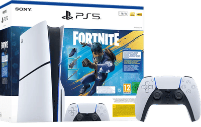 PlayStation 5 Slim Disc Edition Fortnite bundel + Extra Controller Wit