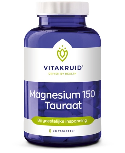 Vitakruid Magnesium 150 Tauraat 90 Tabletten