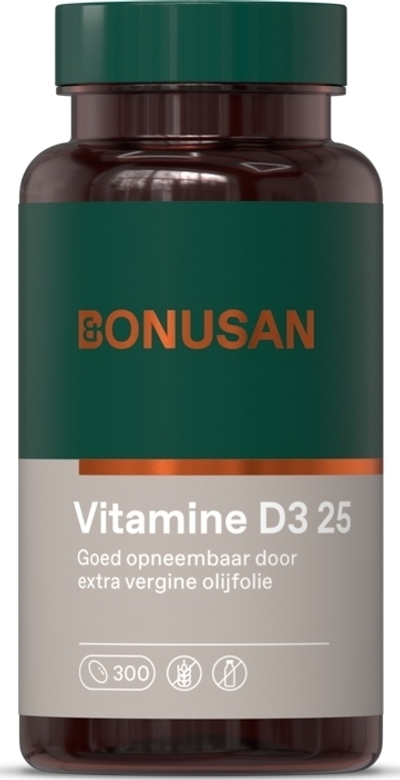 Bonusan Vitamine D3 25 - 300 stuks
