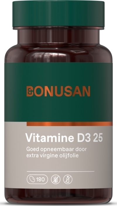 Bonusan Vitamine D3 25 - 180 stuks