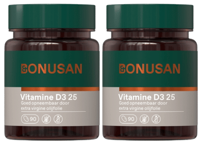 Bonusan Vitamine D3 25 - 180 stuks