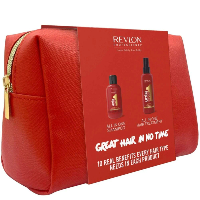 Revlon UniqOne Pouch 10-in-1 Treatment&Shampoo - 150 + 100ml