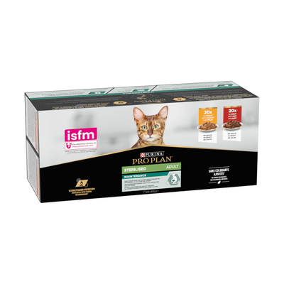40x85g PURINA PRO PLAN Gesteriliseerd Adult Rund & Kip natvoer voor katten - natvoer katten