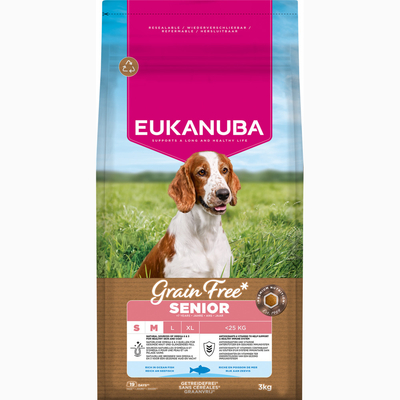 Eukanuba Graine Free Senior Small & Medium Zeevis - 3 kg - hondenbrokken