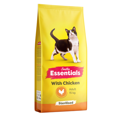 Smilla Essentials Adult Sterilised met kip - Dubbelpakket: 2 x 15 kg - kattenbrokken
