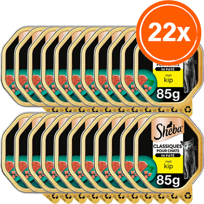 Sheba Classics pat met kip 22 x 85 gr - natvoer katten