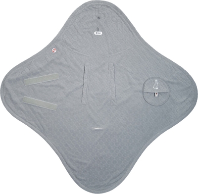 Lodger - Wikkeldeken autostoel - grijs fleece - 0-3 jaar - zacht speelkleed