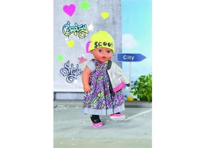 BABY born - City Deluxe Style - 43cm - Jurk, Laarzen en Muts