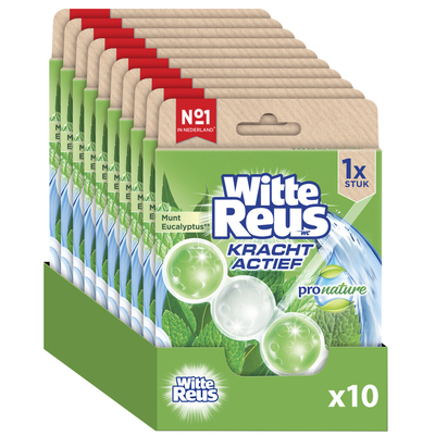 Witte Reus Toiletblok Pro Nature Munt Eucalyptus - 10 stuks