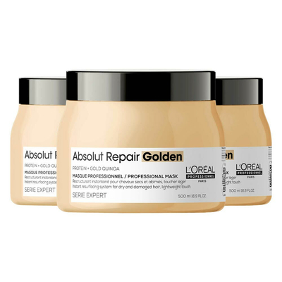 3x L'Oréal Professionnel Absolut Repair Haarmasker 500 ml