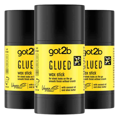 3x Got2b Glued Styling Haarwax Stick 50 gr
