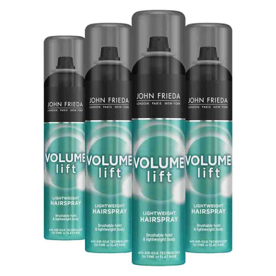 4x John Frieda Volume Lift Hairspray 250 ml