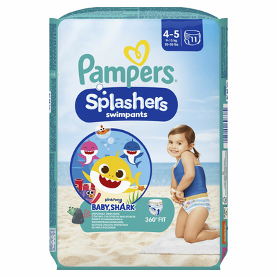 Pampers Splashers  zwemluiers maat 4-5 - 33 stuks