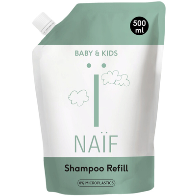 2x Naif Baby&Kids Voedende Shampoo Navulverpakking 500 ml