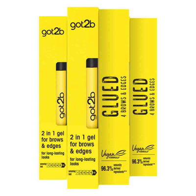 3x Got2b Glued 4 Brows&Edges 2in1 Gel 16 ml