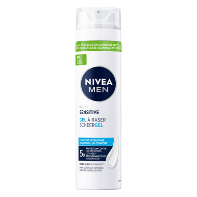 3x NIVEA Men Scheergel Sensitive 200 ml