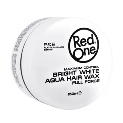 3x Red One Aqua Hair Wax Bright White 150 ml