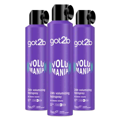 3x Got2b Volumania Haarspray 300 ml