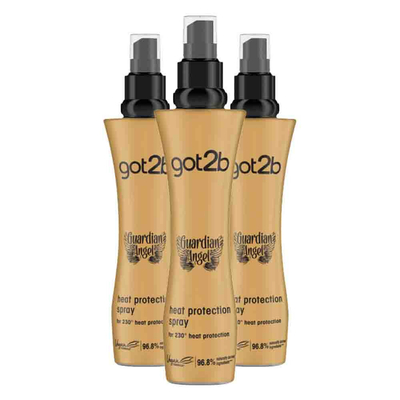 3x Got2b Guardian Angel Heat Protection Spray 200 ml