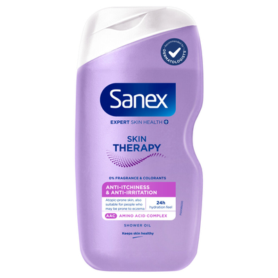 6x Sanex Douchegel Skin Therapy Anti Irritation 450 ml
