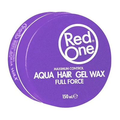 3x Red One Aqua Hair Gel Wax Purple 150 ml