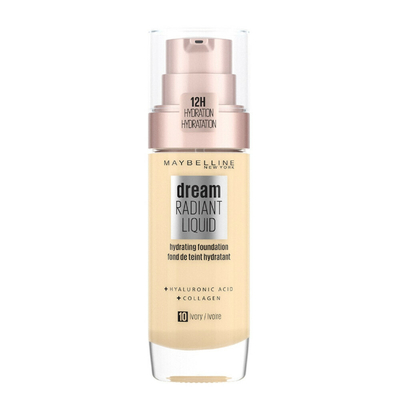 2x Maybelline Dream Radiant Liquid Foundation 10 Ivory
