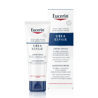 3x Eucerin UreaRepair Gezichtscrème 5% Urea 50 ml