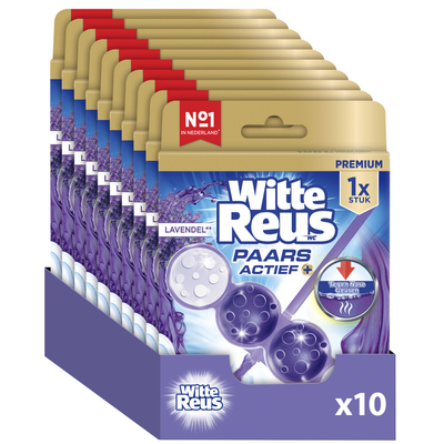 Witte Reus Toiletblok Paars Actief - 10 stuks