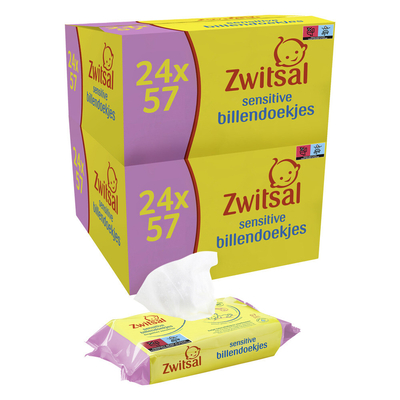 Zwitsal Sensitive billendoekjes - 1368 stuks