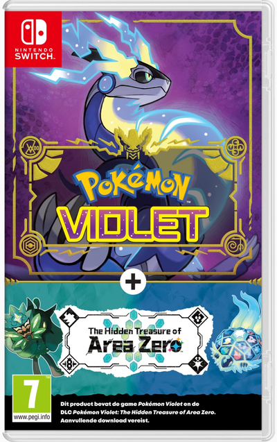 Pokemon Violet + The Hidden Treasure of Area Zero DLC (verpakking Frans, game Engels) Nintendo Switch