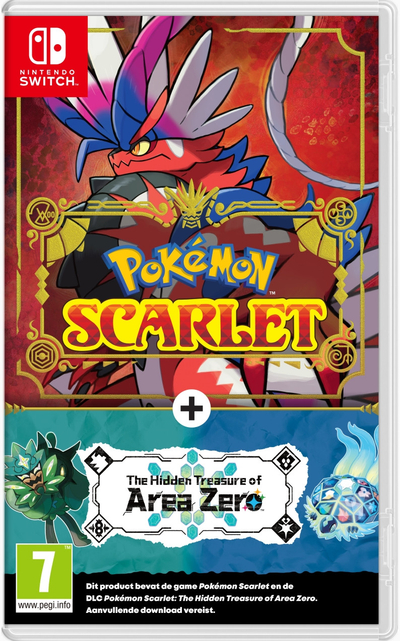 Pokemon Scarlet + The Hidden Treasure of Area Zero DLC (verpakking Frans, game Engels) Nintendo Switch