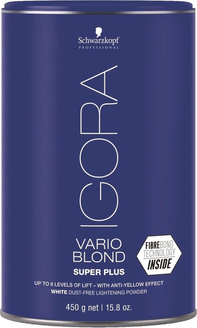 Schwarzkopf Igora Vario Blond Super Plus 450g Hair Color UP TO 8 LEVELS OF LIFT