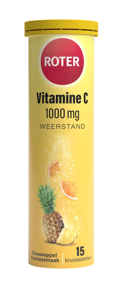Roter Vitamine C Bruis Sinaasappel-Ananas 1000mg 15TB