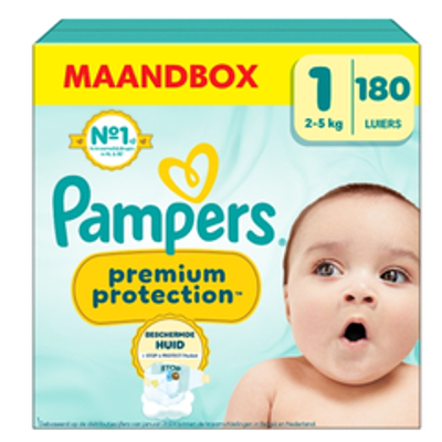 Pampers Premium Protection  luiers maat 1 - 180 stuks