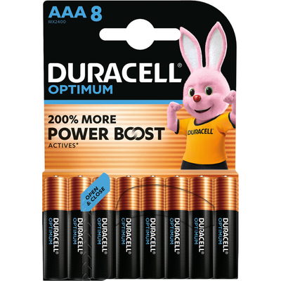 Duracell Optimum AAA Batterijen 8 stuks