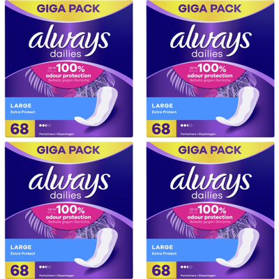 Always large inlegkruisjes gigapack 4-pack Inlegkruisjes 4 stuks