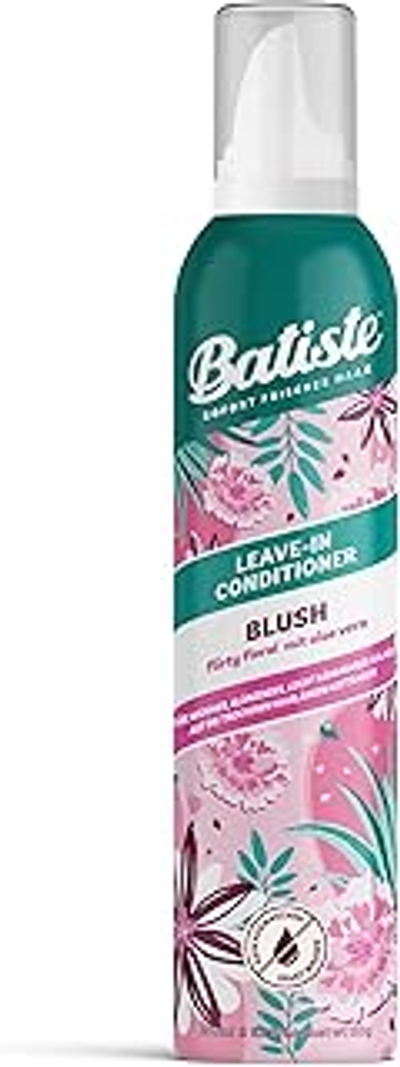 Batiste Dry Leave-In Conditioner Blush 100 ml, Batiste-haarconditioner voor dames met droog haar, met sproeikop, haarverzorging met bloemige geur en aloë vera, zonder uitspoelen, veganistisch