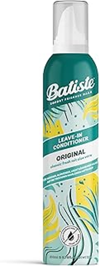 Batiste Dry Leave-In Conditioner Original Batiste-haarconditioner voor dames met droog haar, met sproeikop, haarverzorging met frisse geur & aloë vera, zonder uitspoelen, veganistisch - 200 ml