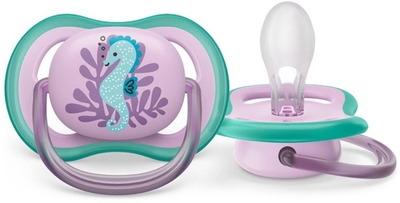 Philips Avent fopspeen Ultra Air - 6-18 maanden - Zeepaardje - 1 stuk - Extra luchtgaten - BPA-vrij