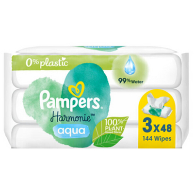 Pampers Harmonie Aqua billendoekjes - 3 stuks