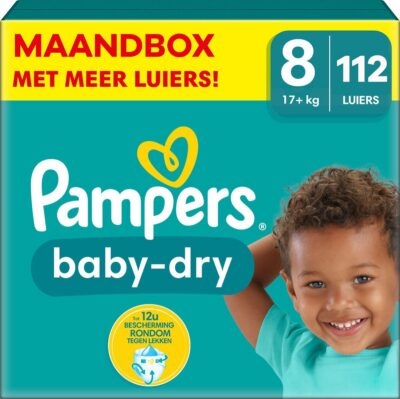 Pampers Baby Dry  luiers maat 8 - 112 stuks