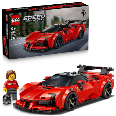 LEGO® Speed Champions Ferrari SF90 XX Stradale Sportauto - Autobouwset met 1 Minifiguur van een Coureur - Ferrari Merchandise - Bouwset voor Kinderen Vanaf 9 Jaar - Cadeautip - 77254