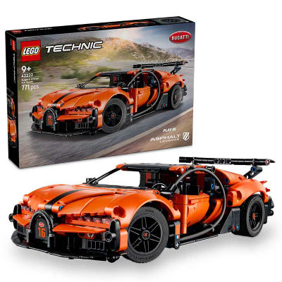 LEGO® Technic Bugatti Chiron Pur Sport Hypercar - Racewagenspeelgoed met Besturing, Openende Deuren en Motorkap, W16-motor - Bouwset voor Kinderen Vanaf 9 jaar - 42222