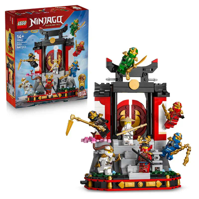 LEGO® NINJAGO® 15-Jarig Jubileum: Display met Ninjapersonages - Ninjaspeelgoed - Displaystandaard met 8 Minifiguren - Bouwset voor Fans Vanaf 14 Jaar - Cadeautip voor Kinderen - 71866