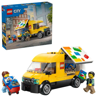 LEGO® City: De LEGO Bestelwagen - Bouw- en Speelset voor Autofans Vanaf 6 Jaar - Met 2 Minifiguren - 60500