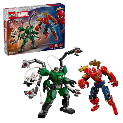LEGO Marvel Mechaduel: Spider-Man vs. Doc Ock Superhelden - Bouwpakket voor Kinderen - 76338
