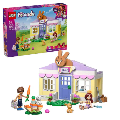 LEGO® Friends Heartlake City konijnenhotel - 2 minipoppetjes, 2 Speelgoedkonijntjes en Accessoires met Wortelthema - Voor Meisjes en Jongens Vanaf 5 jaar - Vriendschapscadeau voor Dierenliefhebbers - 42679